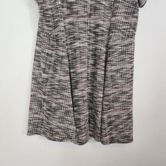 NWT Lane Bryant Plus Size Cotton Blend Fit & Flare Black & WineTweed SZ 28 - Picture 9 of 10